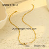 Women's Stainless Steel 18K Electroplated Natural Stone Necklace For Autumn And Winter