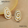 Women's Stainless Steel 18K Electroplated Ushaped Fashion Jewelry Earrings And Ring