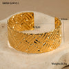 Women's Stainless Steel 18K Gold Plated Geometric Style Bracelet
