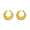 Women's 316L Stainless Steel 18K Gold Plated Geometric Ushape Electroplated Earrings