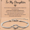Women's Stainless Steel Knotted Geometric Bracelet Adjustable Simple Electroplated Fashion Jewelry Gift
