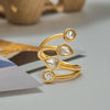 Women's Stainless Steel Minimalist Electroplated Ring
