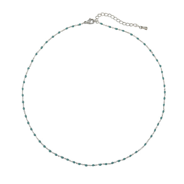Women's Stainless Steel Minimalist Geometric Dripping Oil Fashion Necklace