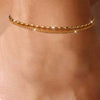 Women's Stainless Steel Multi Layer Geometric Anklet Beach Foot Chain Fashion Jewelry