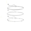 Women's Stainless Steel Multi Layer Geometric Anklet Beach Foot Chain Fashion Jewelry