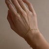 Women's Stainless Steel Multipurpose Multilayer Finger Chain Bracelet With Electroplating Treatment