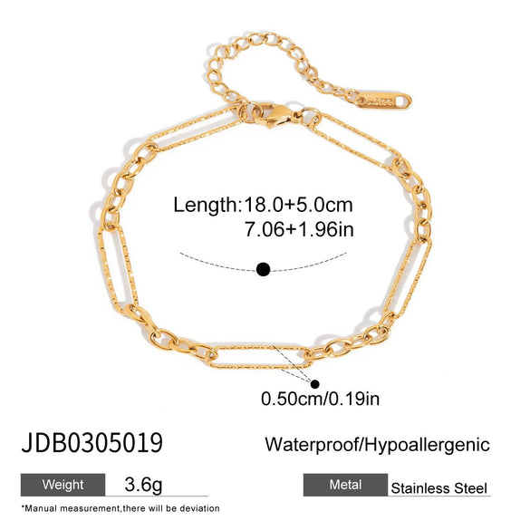 Women's Stainless Steel Necklace And Bracelet Set With Full Diamond Wave Design And Geometric Plated Jewelry