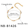 Women's Stainless Steel Necklace And Bracelet Set With Geometric Crab Heart Pattern And Oil Drip Electroplated Finish
