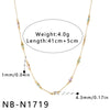 Women's Stainless Steel Necklace And Bracelet Set With Geometric Crab Heart Pattern And Oil Drip Electroplated Finish
