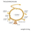 Women's Stainless Steel Necklace And Bracelet Set With Zircon Pendant Electroplated Light Luxury Jewelry