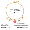 Women's Stainless Steel Necklace With Bow Pendant And Electroplating Design