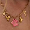Women's Stainless Steel Necklace With Bow Pendant And Electroplating Design