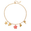 Women's Stainless Steel Necklace With Bow Pendant And Electroplating Design