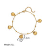Women's Stainless Steel Ocean Series Anklet With Dolphin Starfish Shell Pendant