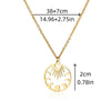 Women's Stainless Steel Oil Drop Bamboo Chain Necklace Highend Light Luxury Nonfading Niche Versatile And Trendy