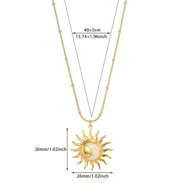 Women's Stainless Steel Oil Drop Bamboo Chain Necklace Highend Light Luxury Nonfading Niche Versatile And Trendy