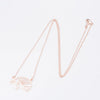 Women's Stainless Steel Origami Hedgehog Necklace With Geometric Openwork Pendant And Electroplated Ochain