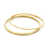 Women's Stainless Steel Polished Round Wire Minimalist Geometric Electroplated Bracelet