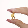 Women's 316L Stainless Steel Pvd Plated Light Luxury Geometric Ring With Stars And Moon Pattern