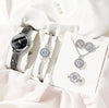 Women's Stainless Steel Quartz Watch With Round Dial And Spiral Crown Leisure Style