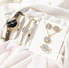 Women's Stainless Steel Quartz Watch With Round Dial And Spiral Crown Leisure Style