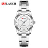 Women's Stainless Steel Quartz Waterproof Round Watch With Leisure Style