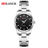 Women's Stainless Steel Quartz Waterproof Round Watch With Leisure Style
