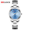 Women's Stainless Steel Quartz Waterproof Round Watch With Leisure Style