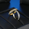 Women's Stainless Steel Ring With Diamond Electroplated Ins Style Jewelry Wholesale