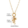 Women's Stainless Steel Seashell Pendant Necklace With Gold Plated Finish And Stylish Chain Design