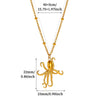 Women's Stainless Steel Seashell Pendant Necklace With Gold Plated Finish And Stylish Chain Design