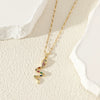 Women's Stainless Steel Snake Collarbone Chain Jewelry With Mixed Gemstone Setting And Electroplating Design Simple Style