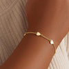 Women's Stainless Steel Stacking Bracelet With Geometric Cuban Chain Design Electroplated Fashion Jewelry Accessory
