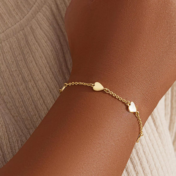 Women's Stainless Steel Stacking Bracelet With Geometric Cuban Chain Design Electroplated Fashion Jewelry Accessory