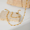 Women's Stainless Steel Star Chain Necklace With Geometric Pattern And Electroplating Design