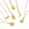 Women's Stainless Steel Star Pendant Necklace With Pvd Furnace Vacuum Real Gold Plating And Minimalist Style