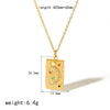 Women's Stainless Steel Star Pendant Necklace With Pvd Furnace Vacuum Real Gold Plating And Minimalist Style