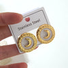 Women's Stainless Steel Stud Earrings With Electroplated Flower Starfish And Heart Shaped Design Light Luxury Jewelry