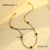 Women's Stainless Steel Tiger Eye Stone Pendant Necklace Electroplated Versatile Niche Texture
