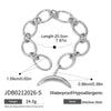 Women's Stainless Steel Titanium Steel Crescent Geometric Bracelet With Electroplating