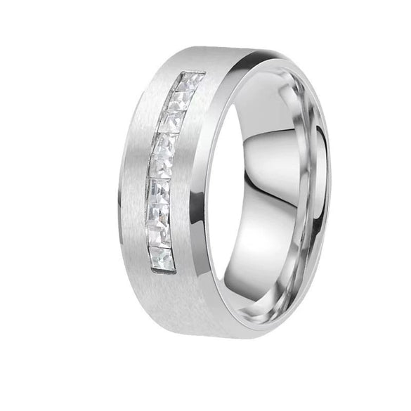 Women's Stainless Steel U Shaped Ring French Style Minimalist Plain Electroplated Non Fading Fashion Jewelry