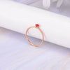Women's Stainless Steel U Shaped Thin Ring Electroplated Minimalist Stackable Band
