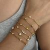 Women's Stainless Steel Zircon Geometric Bracelet Electroplated Light Luxury Non Fading Jewelry