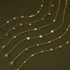 Women's Stainless Steel Zircon Geometric Bracelet Electroplated Light Luxury Non Fading Jewelry