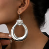 Women's Statement Lion Drop Earrings With Geometric Animal Design Long Metal Dangle Earrings For Wholesale