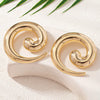 Women's Statement Starfish Shell Metal Drop Earrings Long Retro Geometric Design