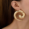 Women's Statement Starfish Shell Metal Drop Earrings Long Retro Geometric Design