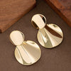 Women's Statement Ushaped Geometric Metal Stud Earrings With Copper Posts And Ecofriendly Plating