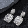 Women's Statement Ushaped Geometric Metal Stud Earrings With Copper Posts And Ecofriendly Plating