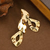 Women's Statement Ushaped Geometric Metal Stud Earrings With Copper Posts And Ecofriendly Plating